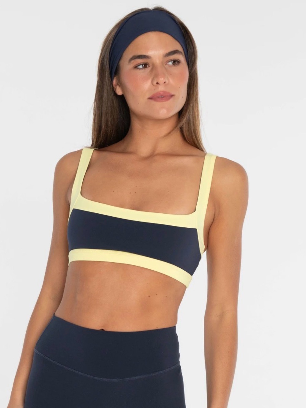 Form Sz Small Workout Set, Navy and Yellow
